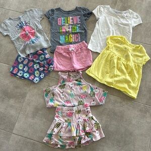 8 Piece Girl's Carter's, Jumping Beans, Circo Mix & Match Bundle - Size 5/5T